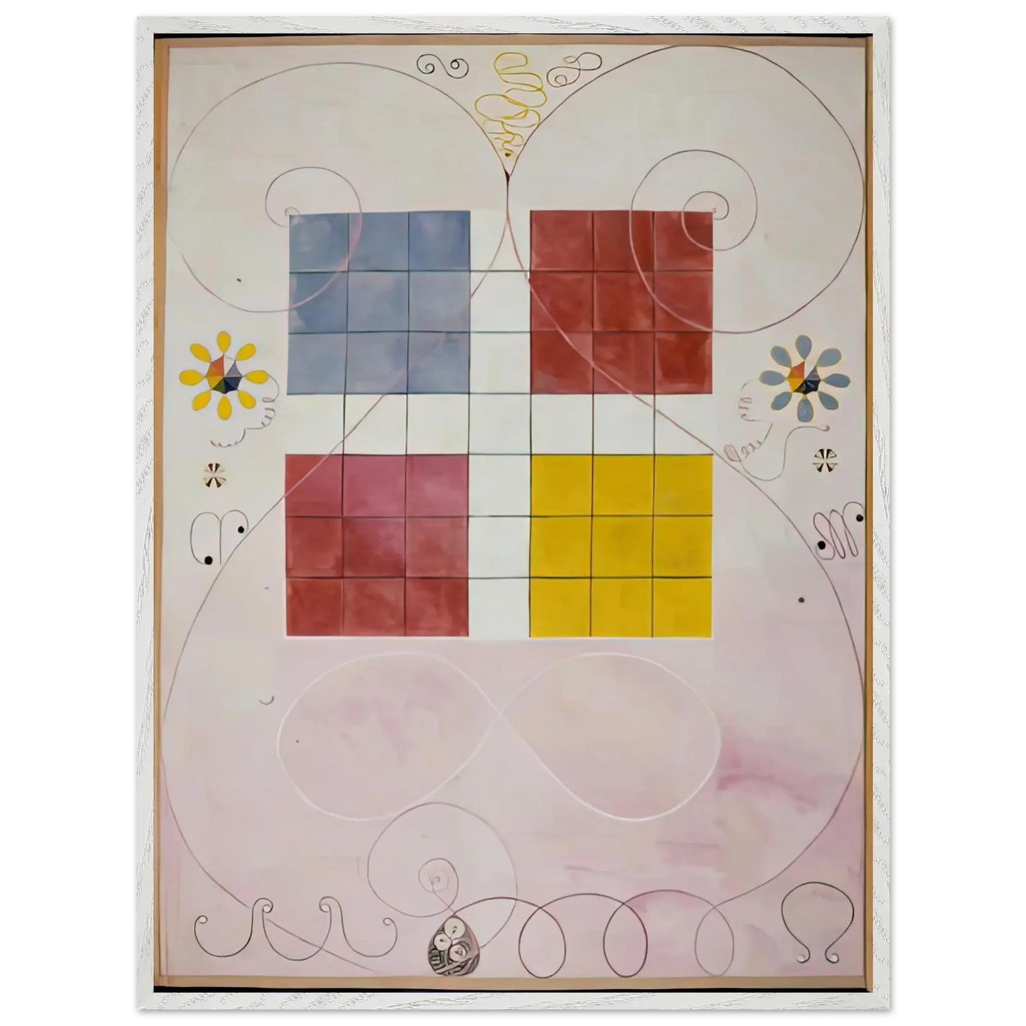Hilma af Klint - DE TIO ST RSTA N 10 ALDERDOMEN 1907 Wall art - 27x35 cm / 11x14 Inches - Fine Art Poster - -