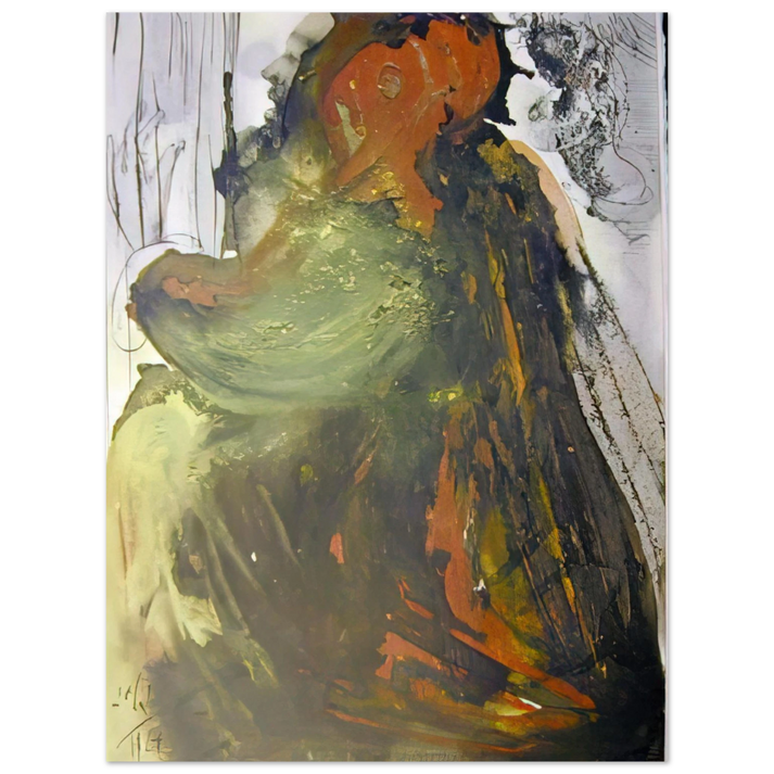 Salvador Dali - PLANCTUS DAVID IN MORTEM SAUL 1967  75x100 cm / 30x40inches Fine Art Poster