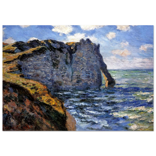 The Manneport - claude monet Brushed Aluminum Print - 70x100 cm / 28x40 inches | claude monet Aluminum Print | claude monet Prints