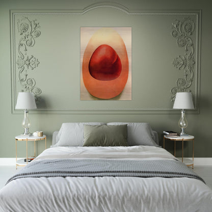 Red and Pink Rocks - Georgia O'Keeffe Brushed Aluminum Print - 70x100 cm / 28x40 inches | Georgia O'Keeffe Aluminum Print | Georgia O'Keeffe Prints
