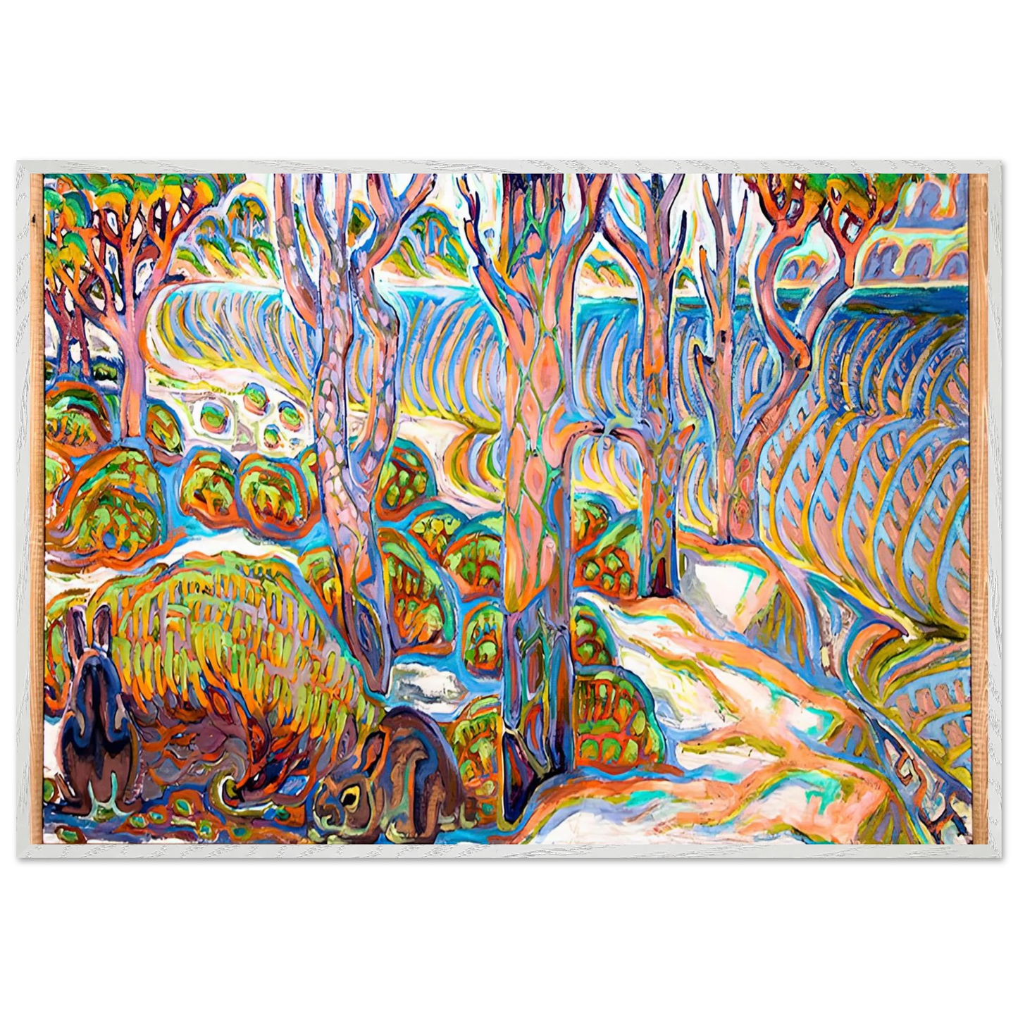 Walter Inglis Anderson - Walter Anderson Wall art - 50x70 cm / 20x28 inches - Premium Wooden Framed Poster With Fine Art Paper-canvas - Black frame