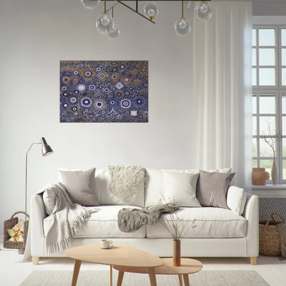 Night Landscape - 1971 - Richard Pousette-Dart Brushed Aluminum Print - 70x100 cm / 28x40 inches | Richard Pousette-Dart Aluminum Print | Richard Pousette-Dart Prints