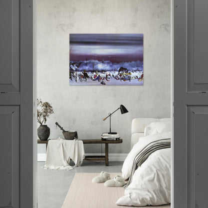 The Ribbon of Extremes - Yves Tanguy Brushed Aluminum Print - 70x100 cm / 28x40 inches | Yves Tanguy Aluminum Print | Yves Tanguy Prints