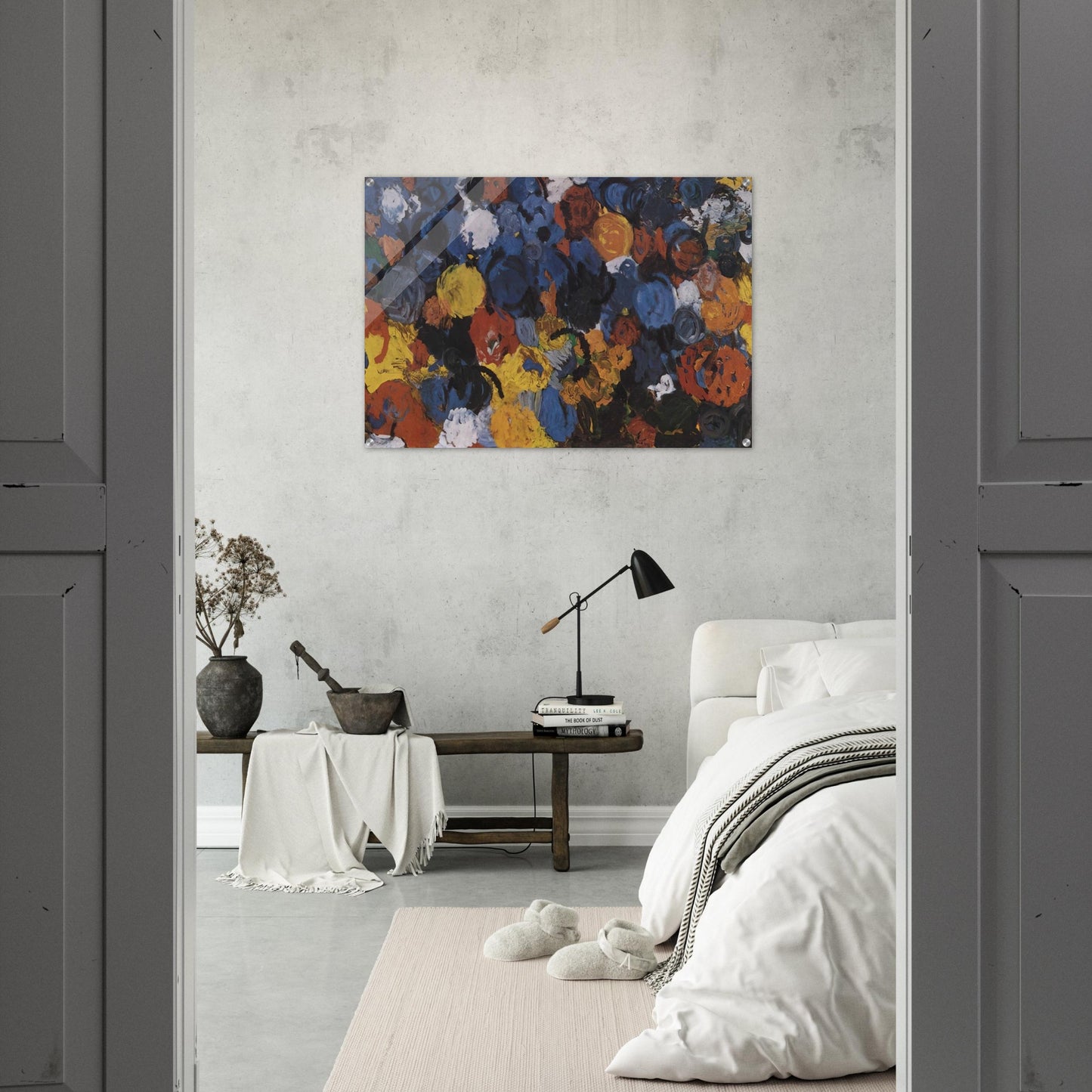 Blue Flood - 1960 - Ernst Wilhelm Nay Acrylic Print - 70x100 cm / 28x40″ inches