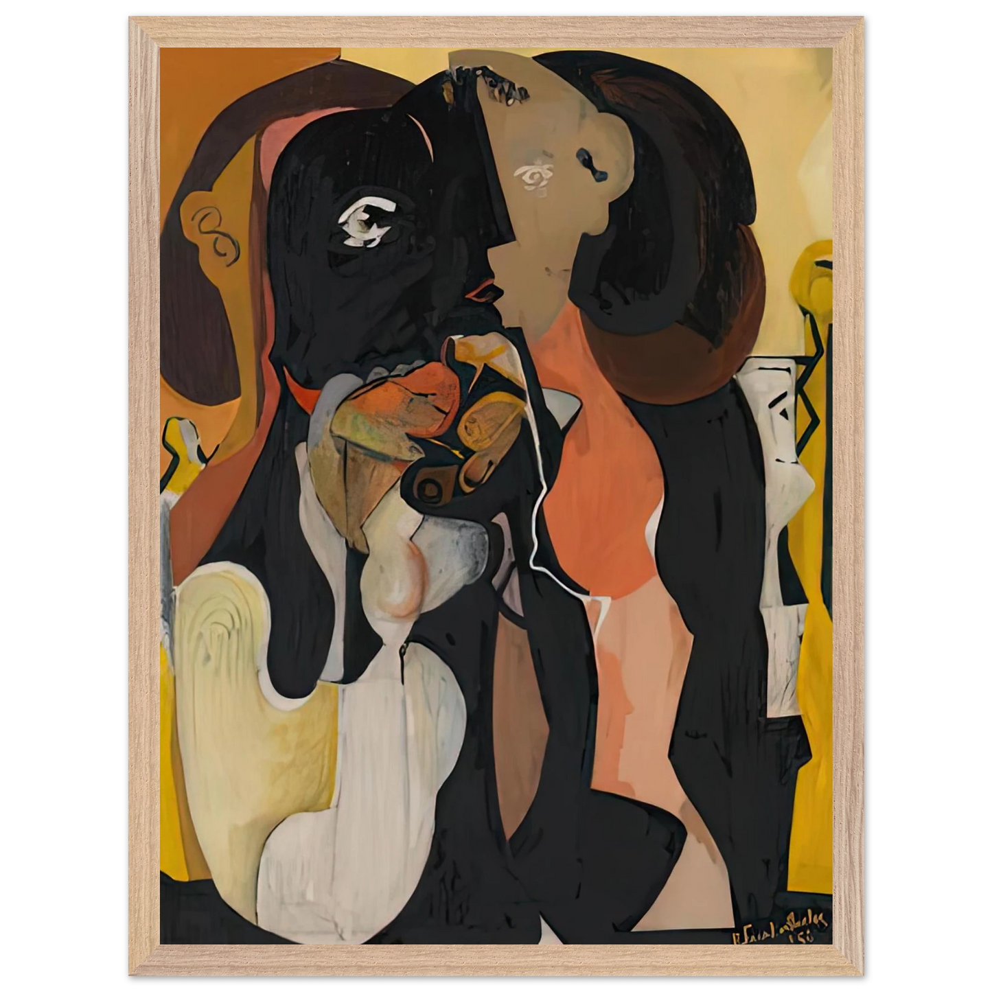 Helen Frankenthaler - Woman, 1950- Wall Art - 30x40 cm / 12x16 inches - Fine Art Poster-canvas - -