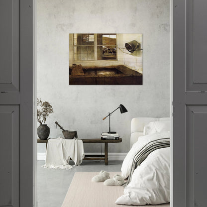 SPRING FED - Andrew Wyeth Brushed Aluminum Print - 70x100 cm / 28x40 inches | Andrew Wyeth Aluminum Print | Andrew Wyeth Prints