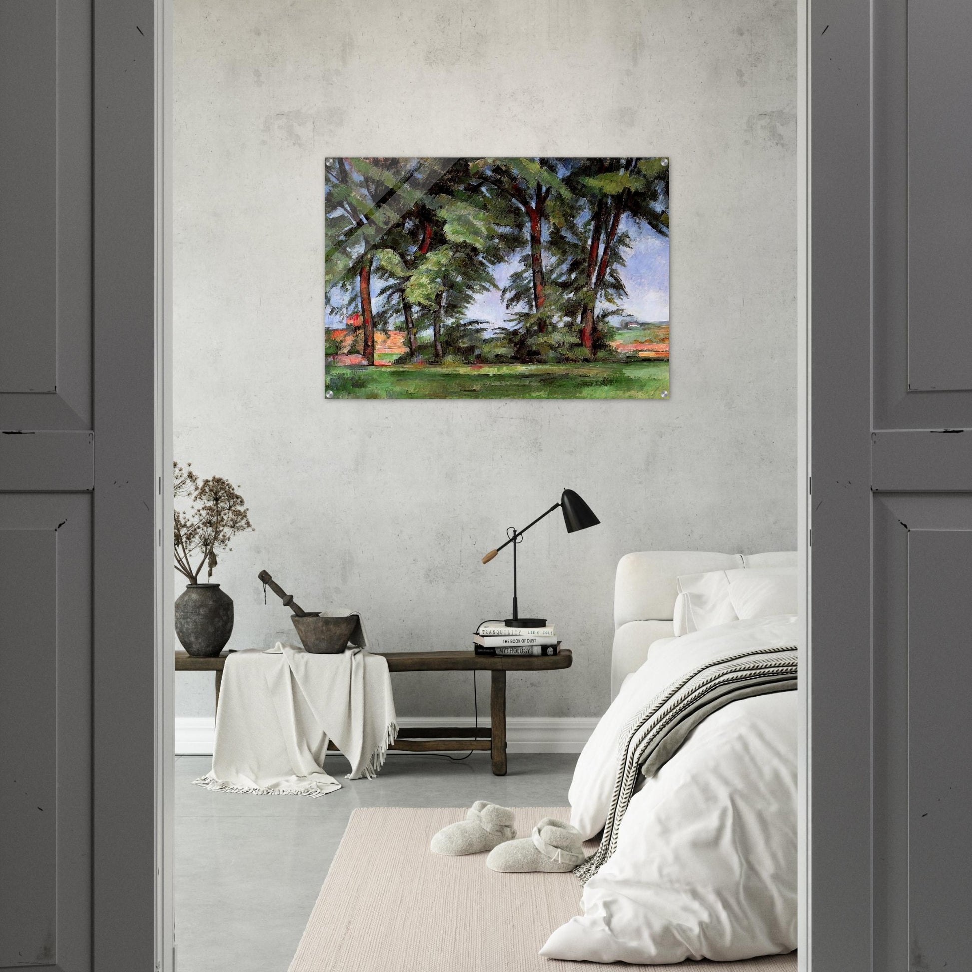 Tall Trees at the Jas de Bouffan - Paul Cézanne Acrylic Print - 70x100 cm / 28x40″ inches