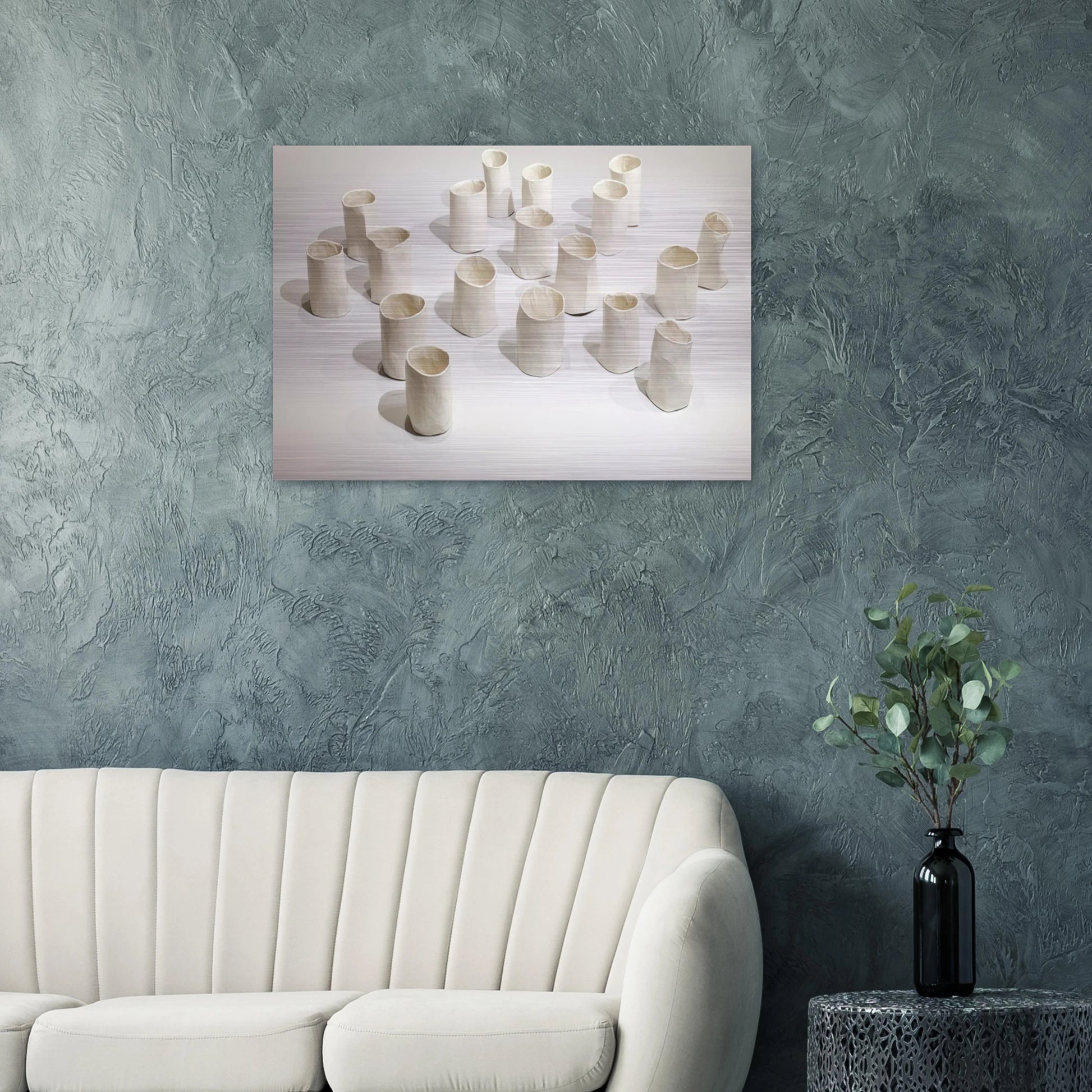 REPETITION NINETEEN I 1967 - Eva Hesse Brushed Aluminum Print - 70x100 cm / 28x40 inches | Eva Hesse Aluminum Print | Eva Hesse Prints