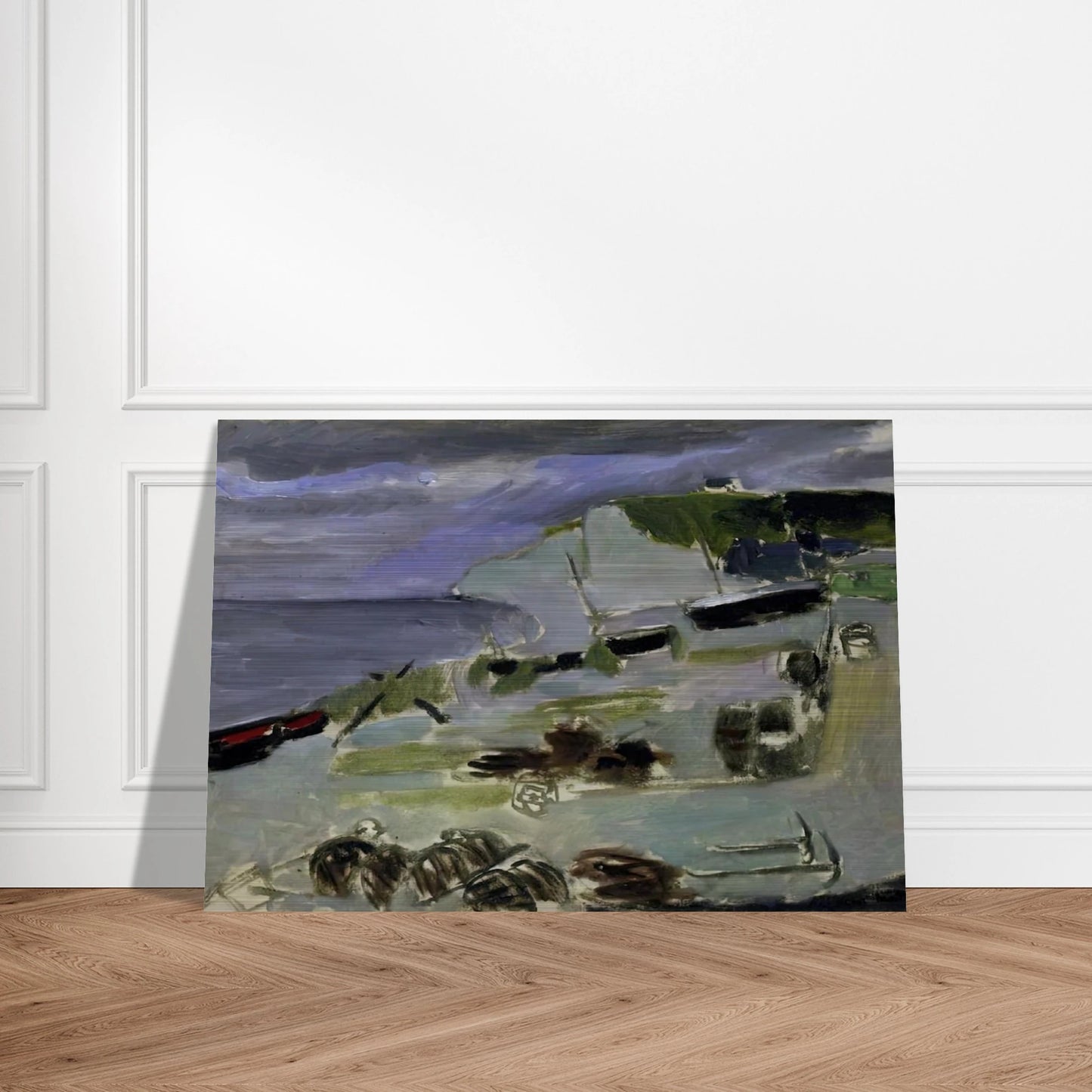 BOATS ON THE BEACH ETRETAT 1920 - Henri Matisse Brushed Aluminum Print - 70x100 cm / 28x40 inches | Henri Matisse Aluminum Print | Henri Matisse Prints