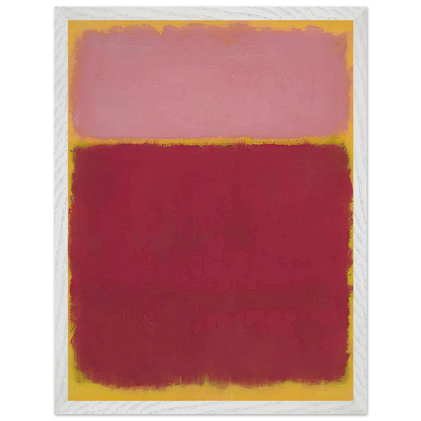 Mark Rothko - Untitled No. 17 - 1961 Wall Art - 60x80 cm / 24x32 inches - Premium Wooden Framed Poster With Fine Art Paper - White frame