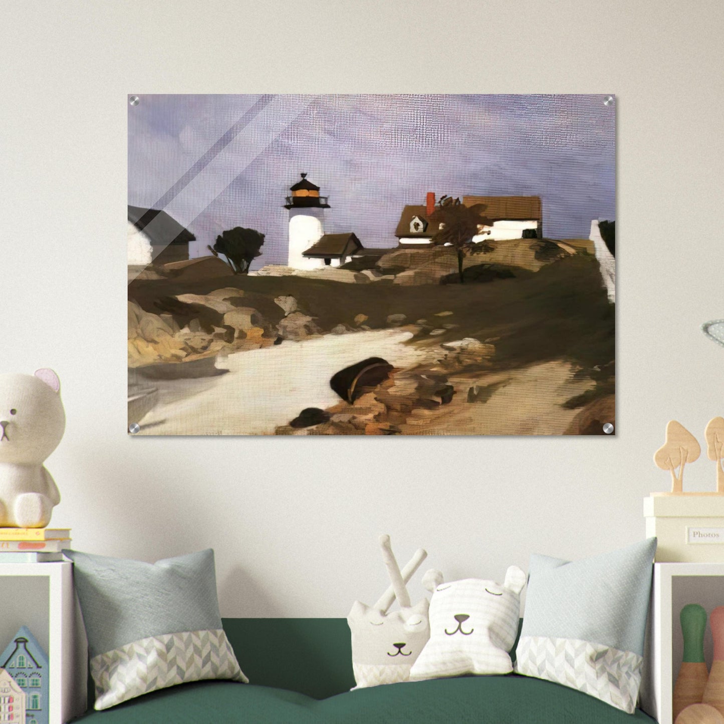 Squam Light - Edward Hopper Acrylic Print - 70x100 cm / 28x40″ inches | Edward Hopper Wall Art | Edward Hopper Prints