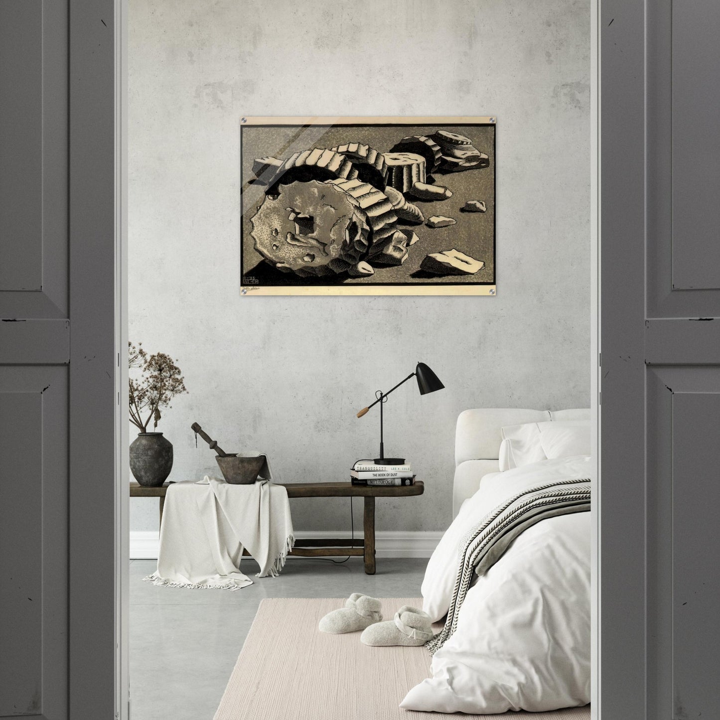 SELINUNTE SICILY OCTOBER 1935 1935 - MC Escher Acrylic Print - 70x100 cm / 28x40″ inches | Maurits Cornelis Escher Prints