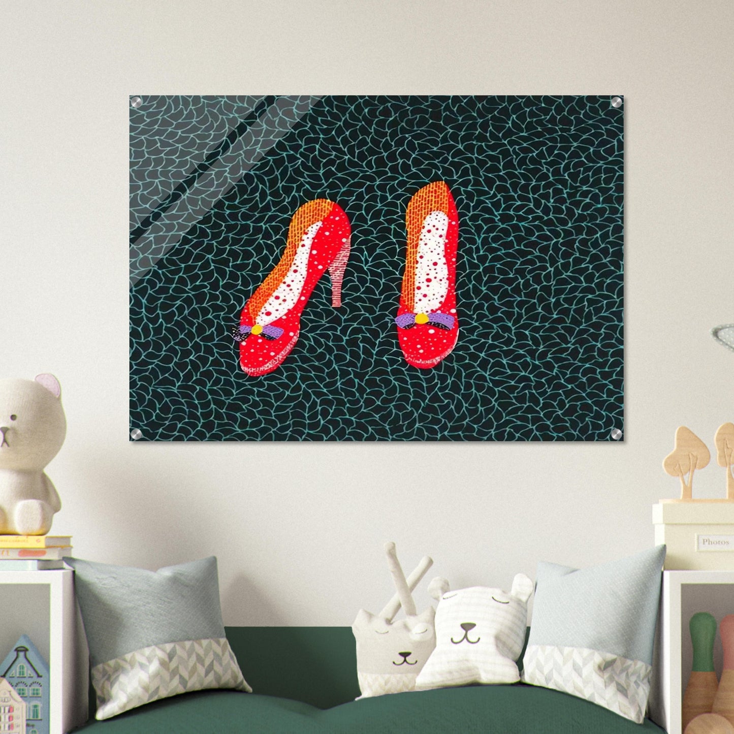 SHOES 1985 - Yayoi Kusama Acrylic Print - 70x100 cm / 28x40″ inches
