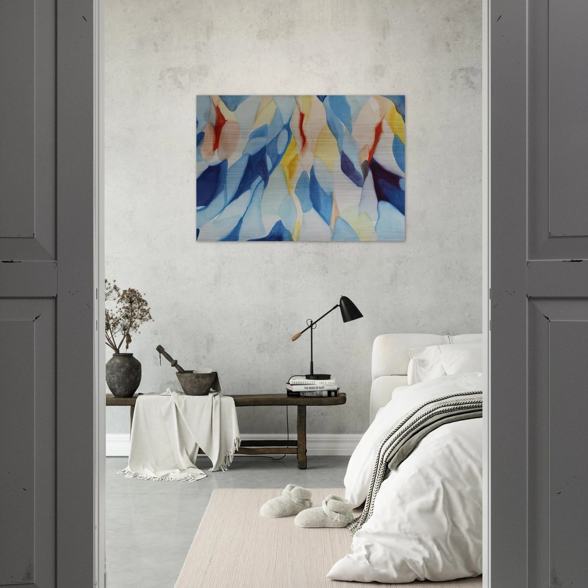 The Way of the Wind - Alice Baber Brushed Aluminum Print - 70x100 cm / 28x40 inches | Alice Baber Aluminum Print | Alice Baber Prints