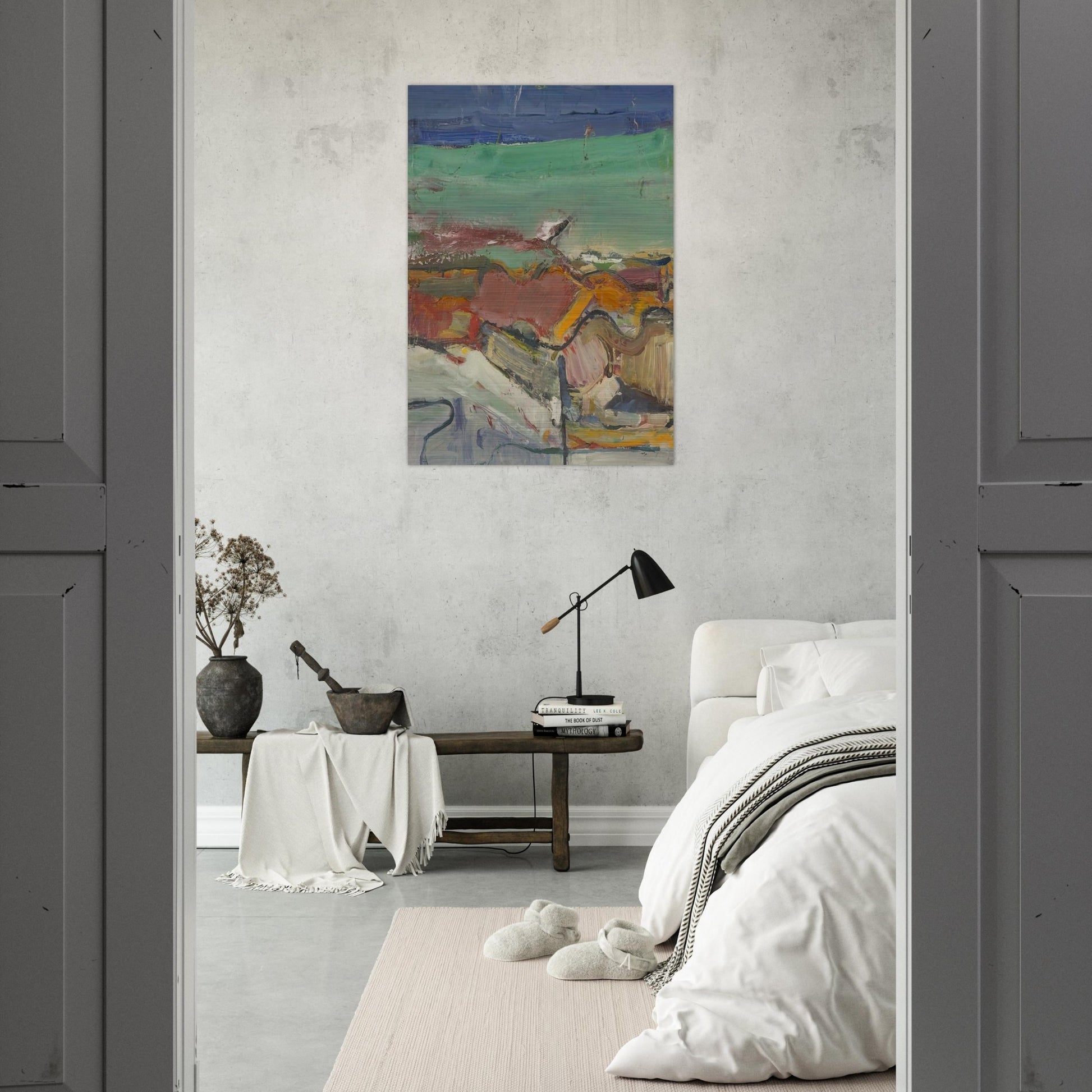 Berkeley - Richard Diebenkorn Brushed Aluminum Print - 70x100 cm / 28x40 inches | Richard Diebenkorn Aluminum Print | Richard Diebenkorn Prints