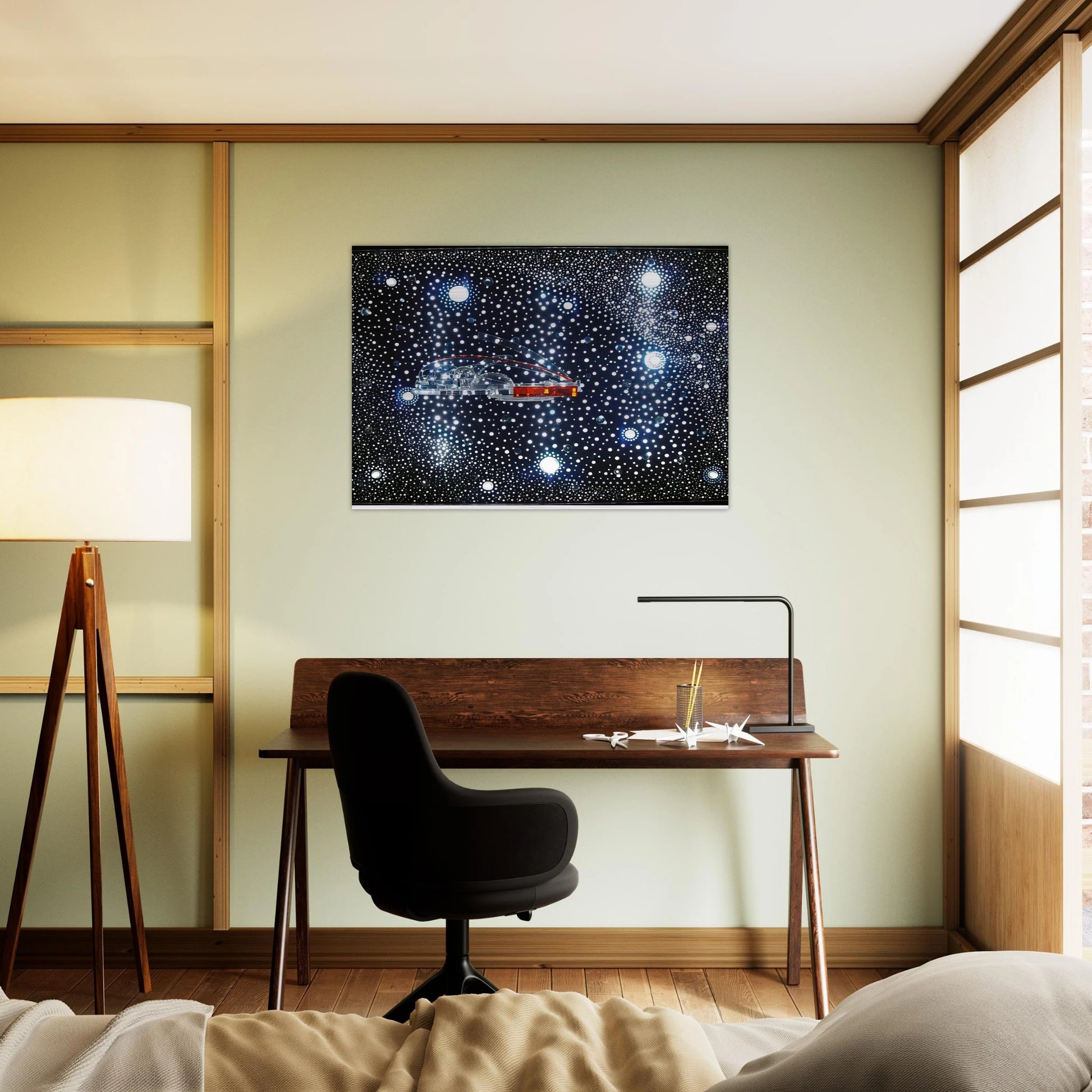 Constellation and Habitat of the Hydrospatial City, - 1973 - Gyula Kosice Brushed Aluminum Print - 70x100 cm / 28x40 inches | Gyula Kosice Aluminum Print | Gyula Kosice Prints