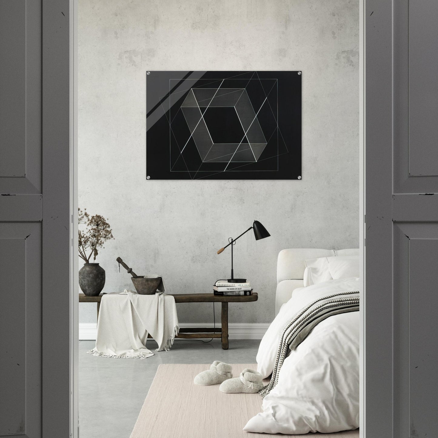 F NO 13 MULTI MOBILE 1952 - Josef Albers Acrylic Print - 70x100 cm / 28x40″ inches | Josef Albers Wall Art | Josef Albers Prints
