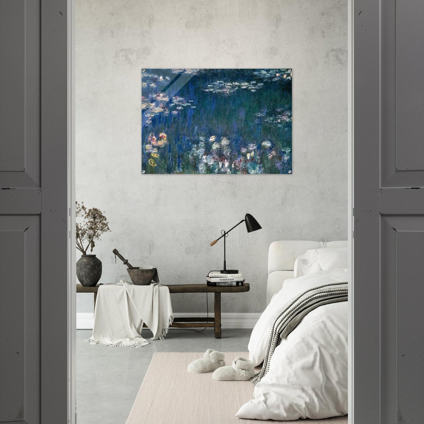 Water Lilies, Green Harmony - claude monet Acrylic Print - 70x100 cm / 28x40″ inches | claude monet Wall Art | claude monet Prints