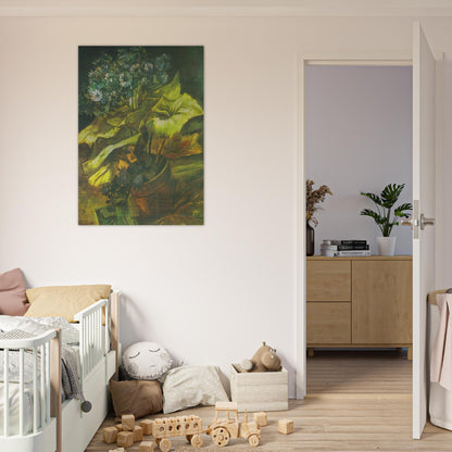Flower Pot with Asters - Vincent van Gogh Brushed Aluminum Print - 70x100 cm / 28x40 inches | Vincent van Gogh Aluminum Print | Vincent van Gogh Prints