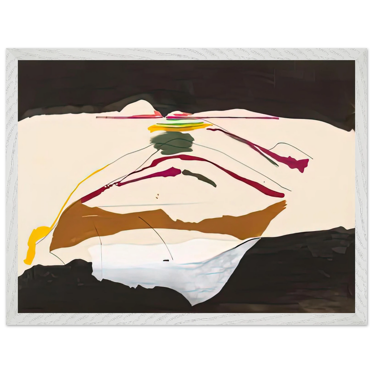 Helen Frankenthaler - New Paths, 1973- Wall Art - 60x80 cm / 24x32 inches - Fine Art Poster-canvas - -