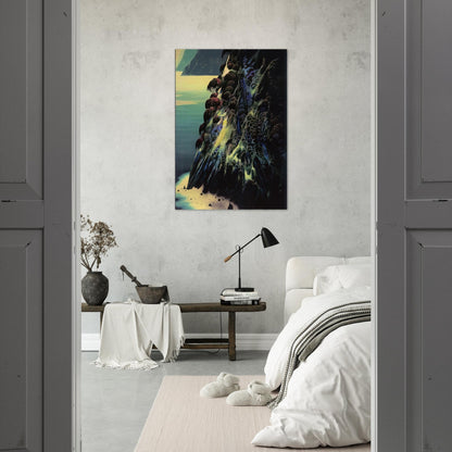 Big Sur Poem - Eyvind Earle Brushed Aluminum Print - 70x100 cm / 28x40 inches | Eyvind Earle Aluminum Print | Eyvind Earle Prints
