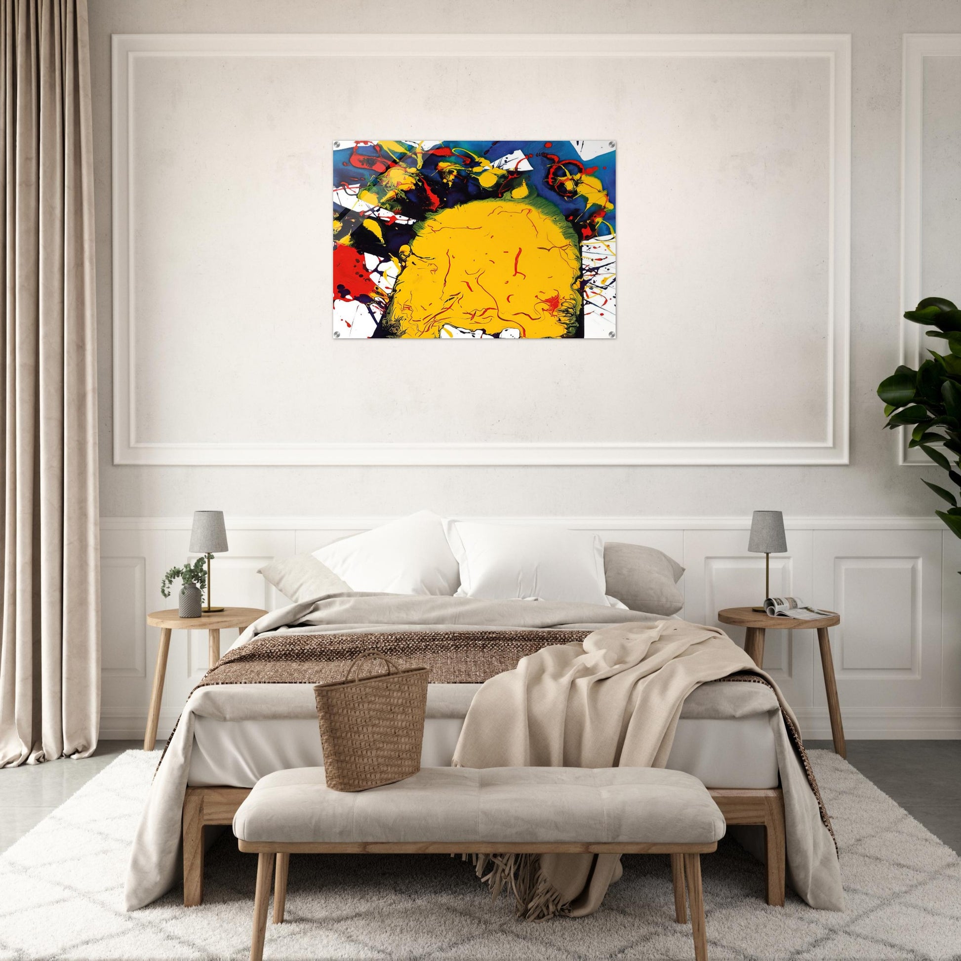 Untitled  SFP94-141  SFF 1811  - Sam Francis Acrylic Print - 70x100 cm / 28x40″ inches | Sam Francis Wall Art | Sam Francis Prints