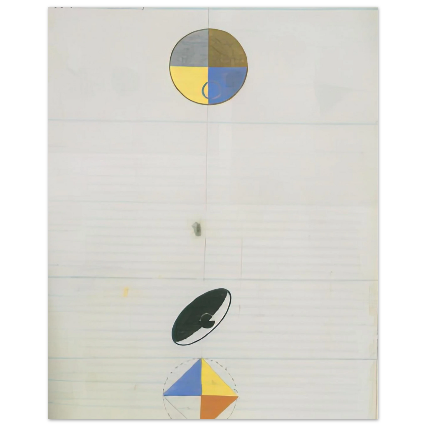 Hilma af Klint - SERIES NO VII NO 3F 1920 Wall art - 27x35 cm / 11x14 inches - Fine Art Poster - -