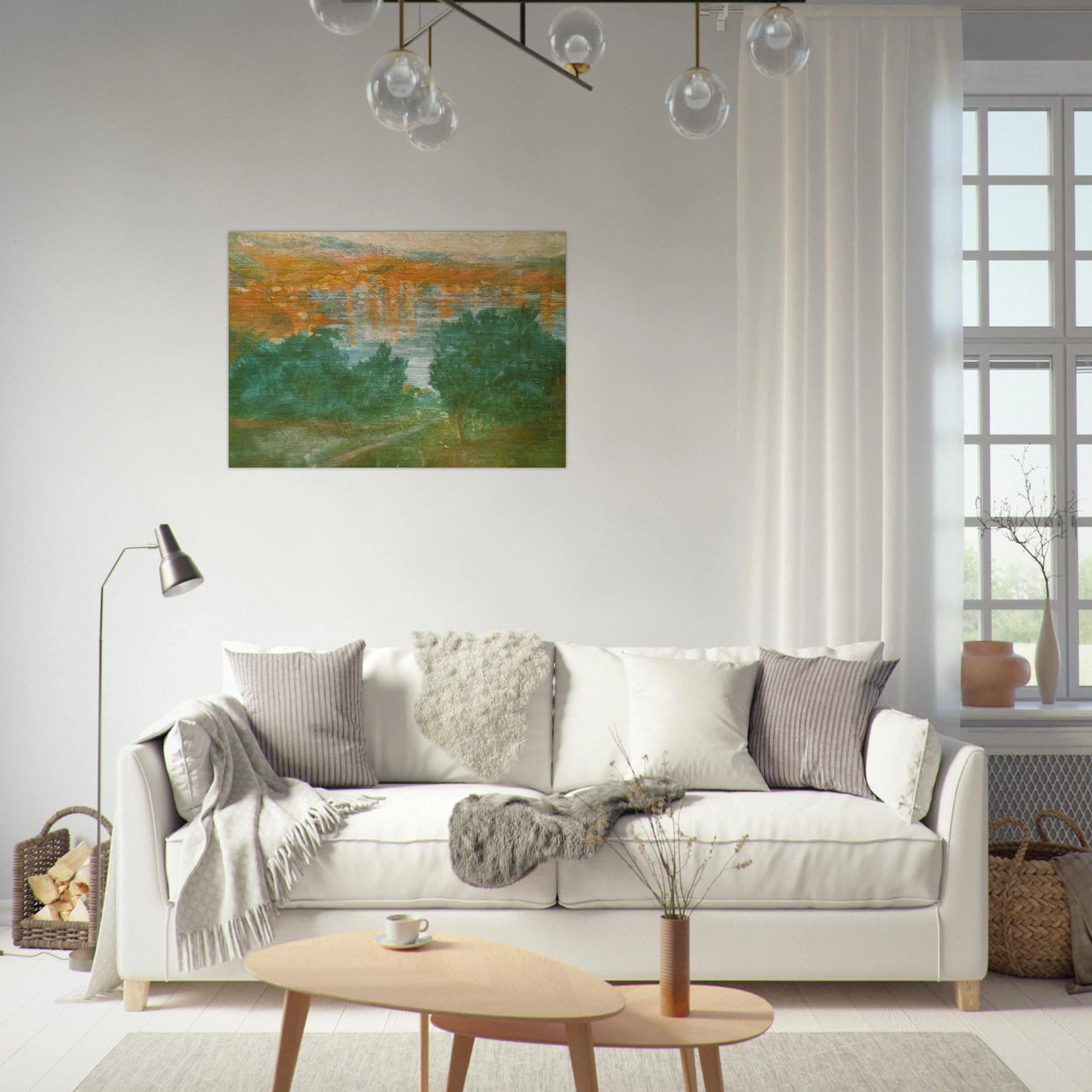 LANDSCAPE CADAQUES - Salvador Dali Brushed Aluminum Print - 70x100 cm / 28x40 inches | Salvador Dali Aluminum Print | Salvador Dali Prints