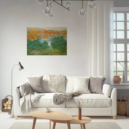LANDSCAPE CADAQUES - Salvador Dali Brushed Aluminum Print - 70x100 cm / 28x40 inches | Salvador Dali Aluminum Print | Salvador Dali Prints