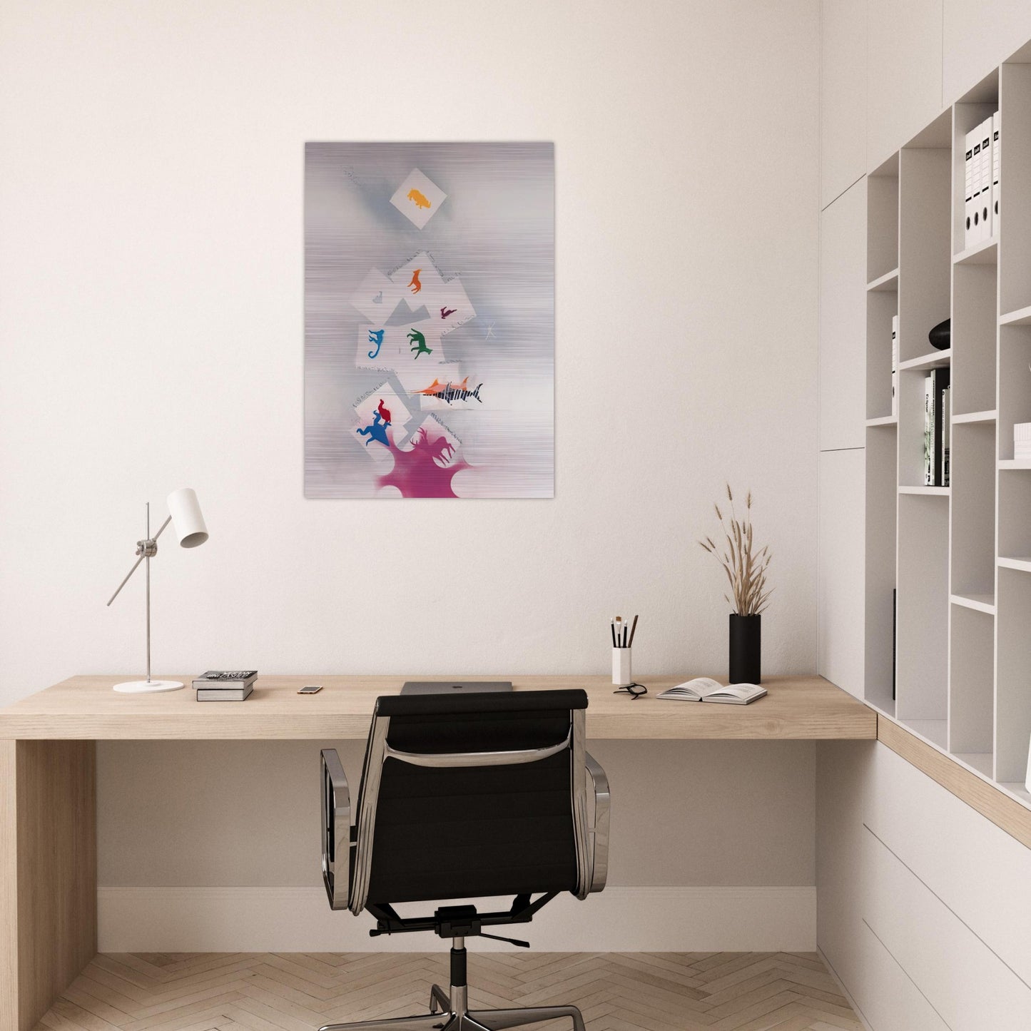 UNTITLED 2 - Alighiero Boetti Brushed Aluminum Print - 70x100 cm / 28x40 inches | Alighiero Boetti Aluminum Print | Alighiero Boetti Prints