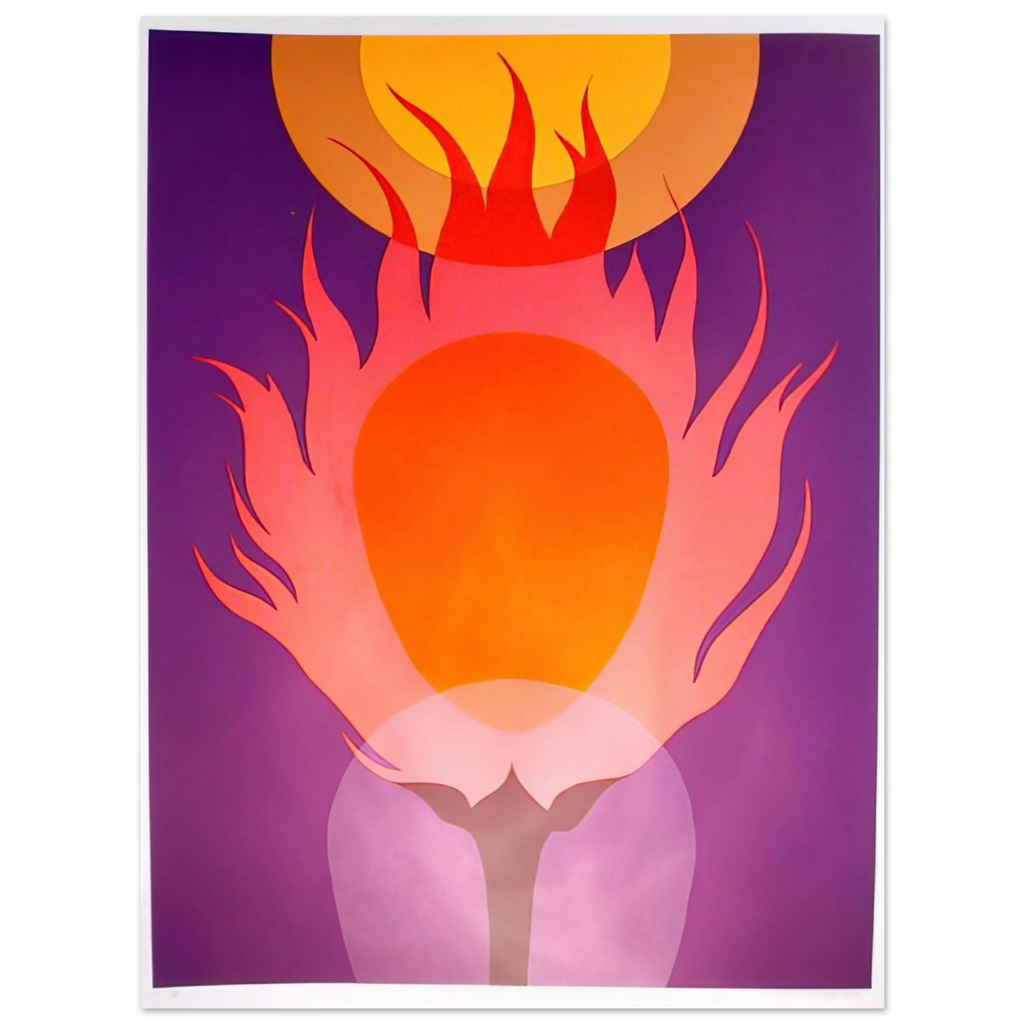 Clarence Holbrook Carter - Burning Bush - 1978  75x100 cm / 30x40inches Fine Art Poster