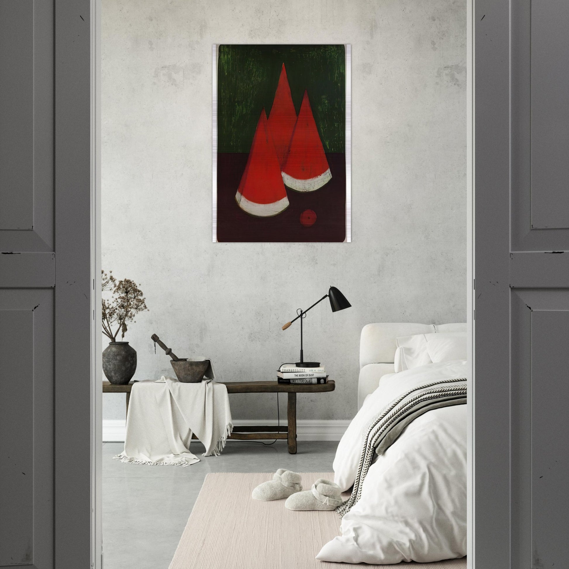 WATERMELONS - Rufino Tamayo Brushed Aluminum Print - 70x100 cm / 28x40 inches | Rufino Tamayo Aluminum Print | Rufino Tamayo Prints