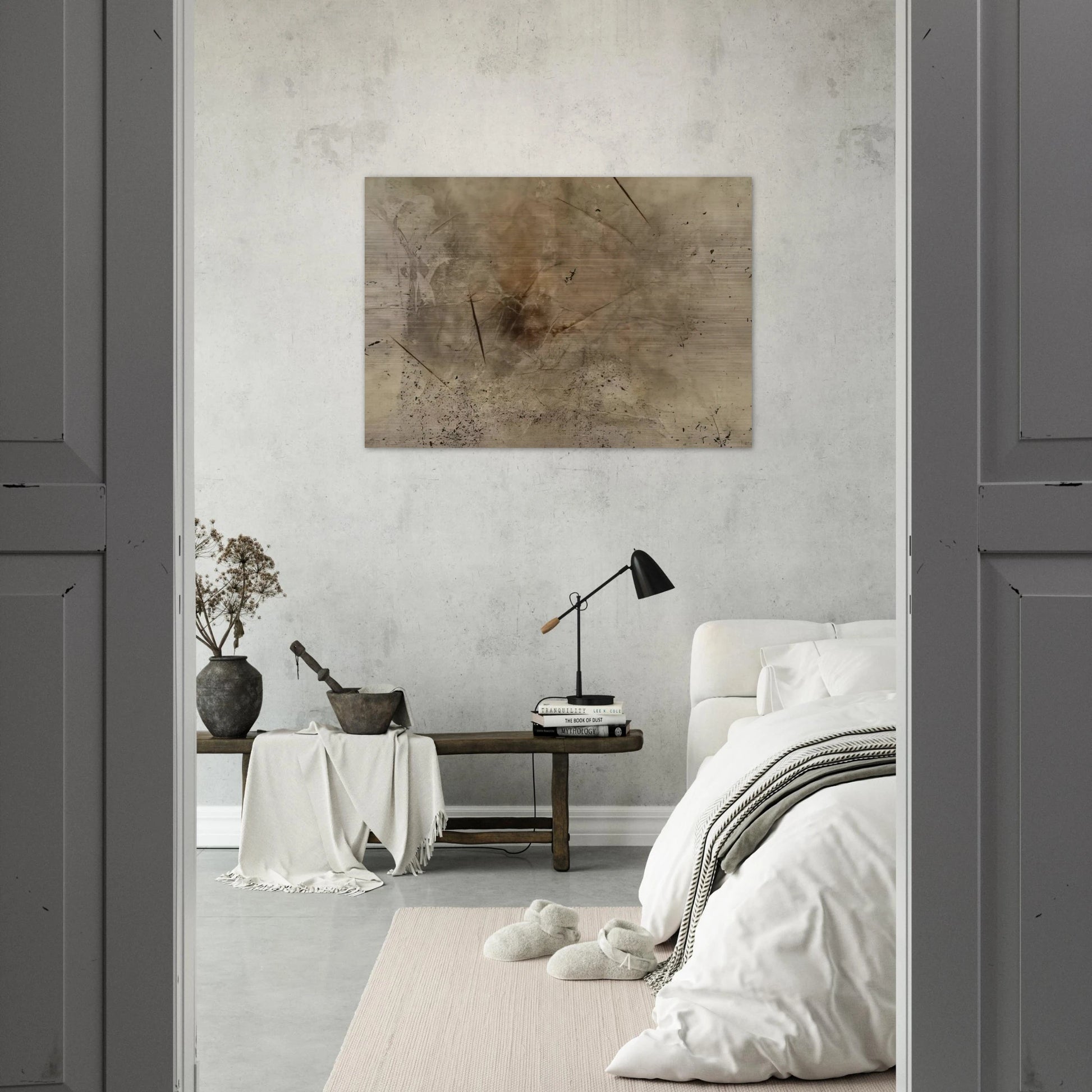 Variations III #29 - Abstract Expressionism - John Cage Brushed Aluminum Print - 70x100 cm / 28x40 inches | John Cage Aluminum Print | John Cage Prints