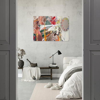 Time Stops the Face Continues - James Rosenquist Acrylic Print - 70x100 cm / 28x40″ inches