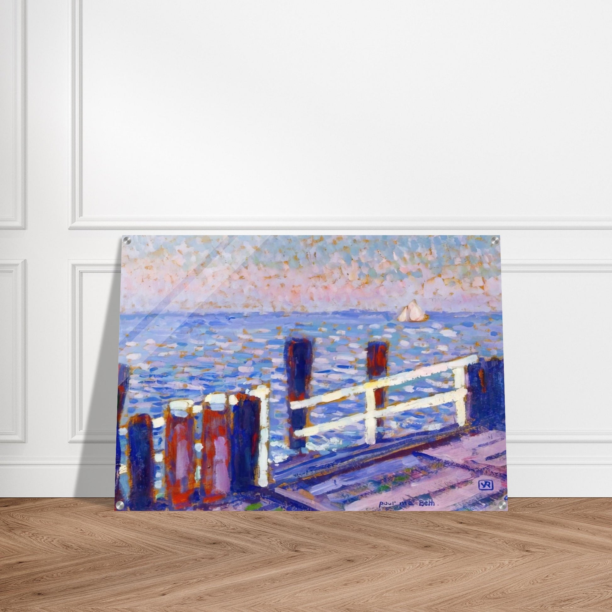 THE JETTY 1906 - Theo van Rysselberghe Acrylic Print - 70x100 cm / 28x40″ inches