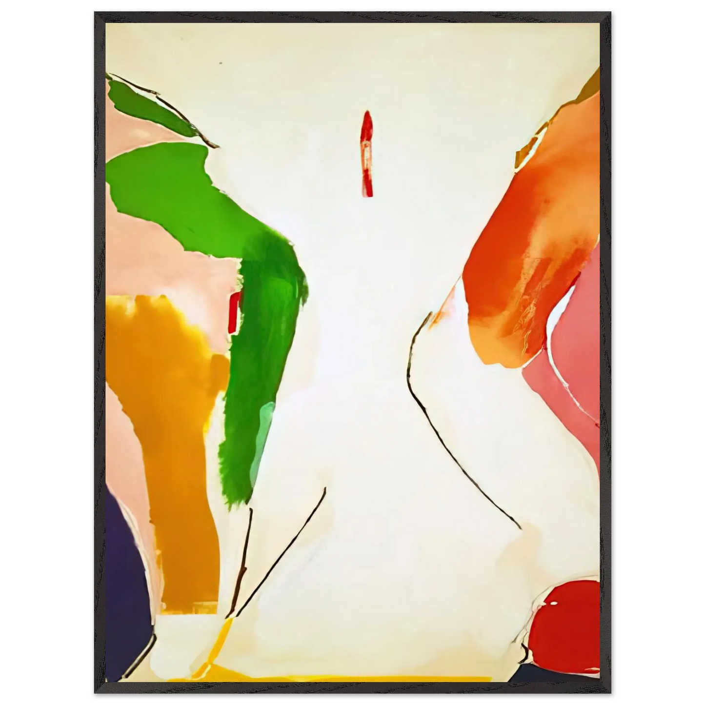 Helen Frankenthaler - Living Edge - 1973 Wall art - 60x80 cm / 24x32 Inches - Fine Art Poster - -