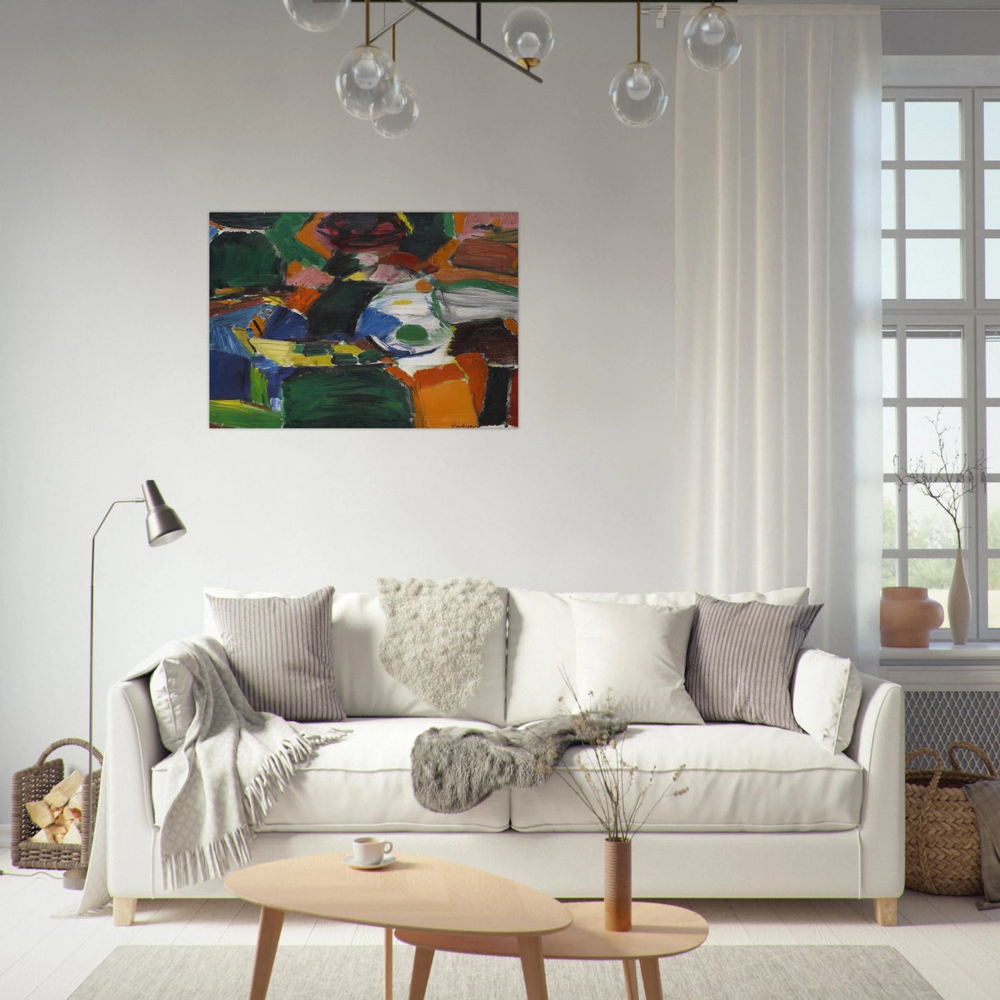 ORCHARD STREET 2 1957 - Grace Hartigan Brushed Aluminum Print - 70x100 cm / 28x40 inches | Grace Hartigan Aluminum Print | Grace Hartigan Prints