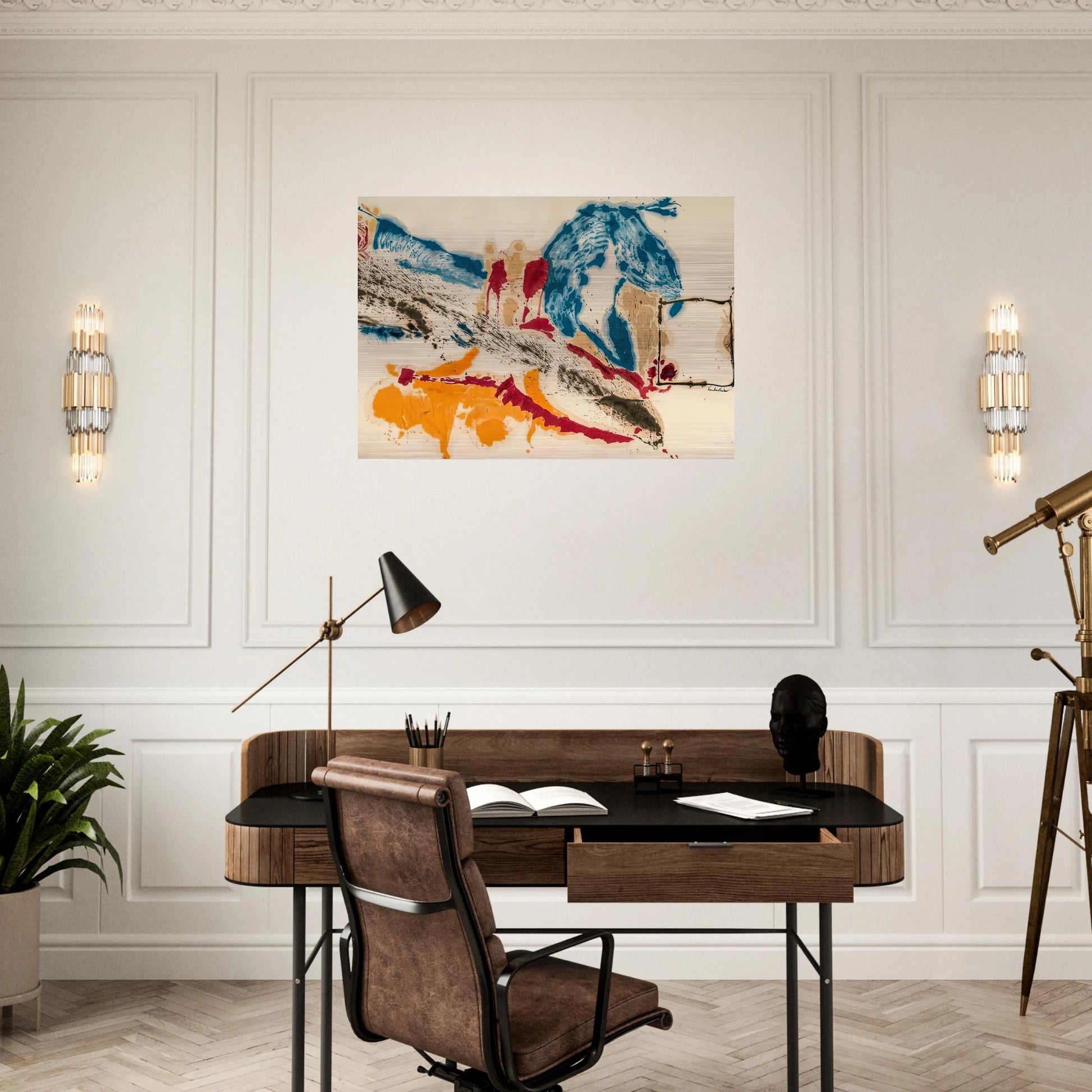 Alassio, 1960- - Helen Frankenthaler Brushed Aluminum Print - 70x100 cm / 28x40 inches | Helen Frankenthaler Aluminum Print | Helen Frankenthaler Prints
