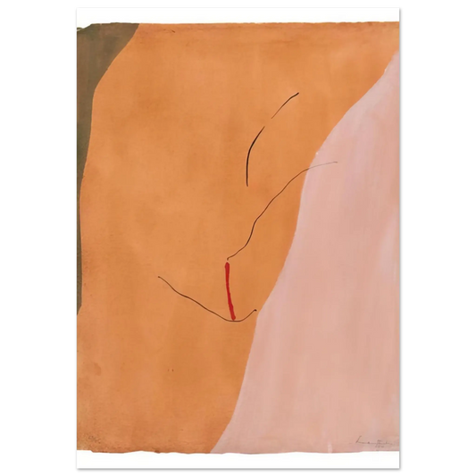 Helen Frankenthaler - Sanguine Mood - 1971 Wall art - 13x18 cm / 5x7 inches - Fine Art Poster - -