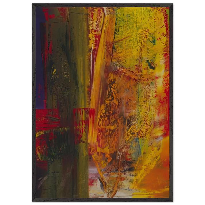 OLBERG 1986 - Gerhard Richter 70x100 cm / 28x40 inches Framed Art Print – Black Wooden Frame