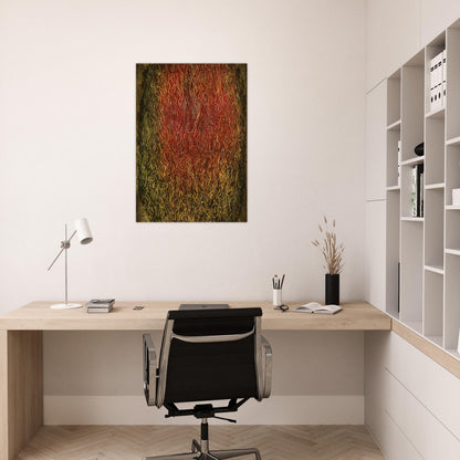 Untitled - Surrealism, Tachisme - Simon Hantai Brushed Aluminum Print - 70x100 cm / 28x40 inches | Simon Hantai Aluminum Print | Simon Hantai Prints