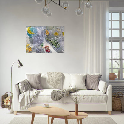 WHITE TULIPS 1999 - Janet Fish Brushed Aluminum Print - 70x100 cm / 28x40 inches | Janet Fish Aluminum Print | Janet Fish Prints