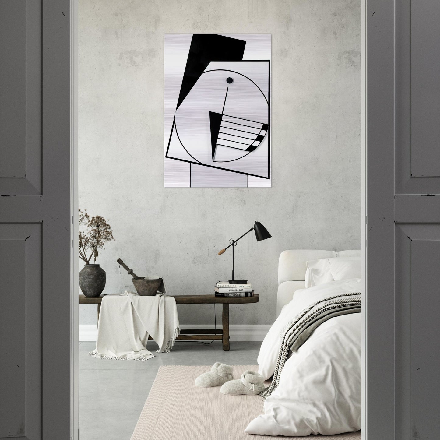 Rythme 3 - 1995 - Carmelo Arden Quin Brushed Aluminum Print - 70x100 cm / 28x40 inches | Carmelo Arden Quin Aluminum Print | Carmelo Arden Quin Prints