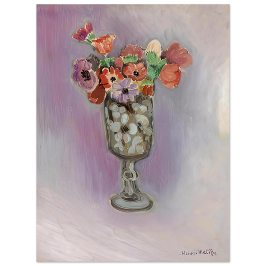 Henri Matisse - BOUQUET OF ANEMONES 1918  75x100 cm / 30x40inches Fine Art Poster