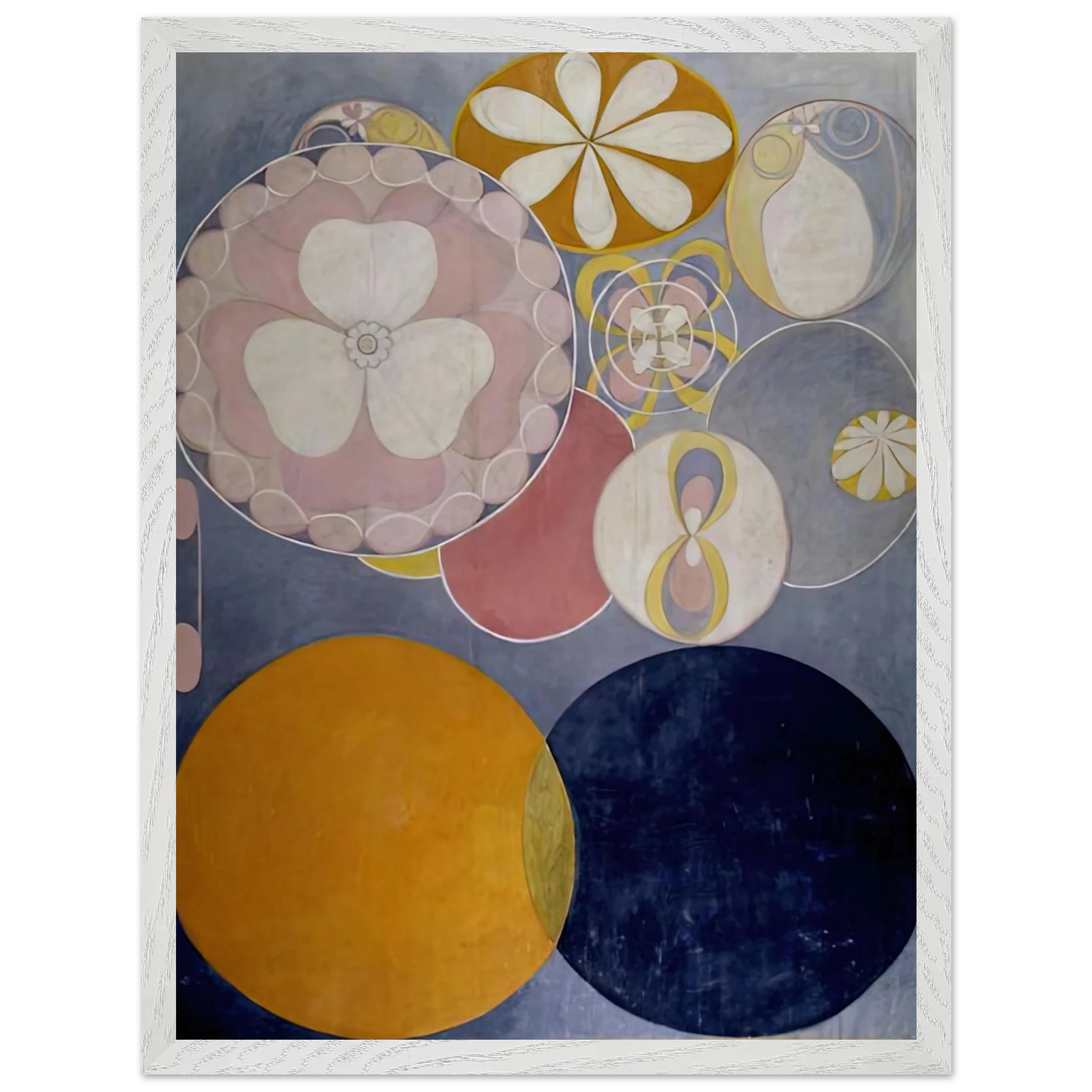 Hilma af Klint - DE TIO ST RSTA N 2 BARNAALDERN 1907 Wall art - 27x35 cm / 11x14 inches - Fine Art Poster-canvas - -
