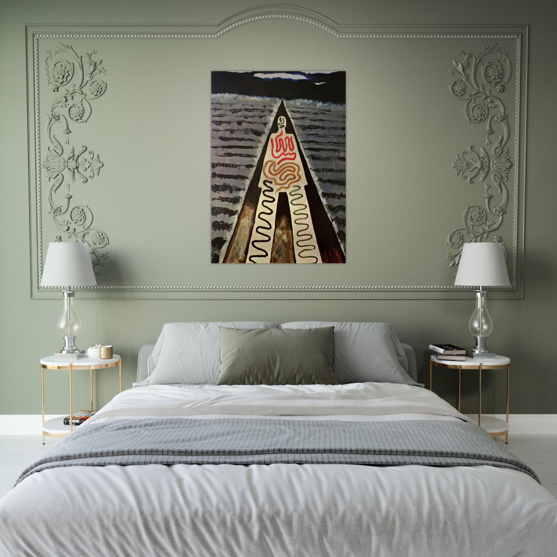 A NIGHT AT SAINT JEAN - Man Ray Brushed Aluminum Print - 70x100 cm / 28x40 inches | Man Ray Aluminum Print | Man Ray Prints