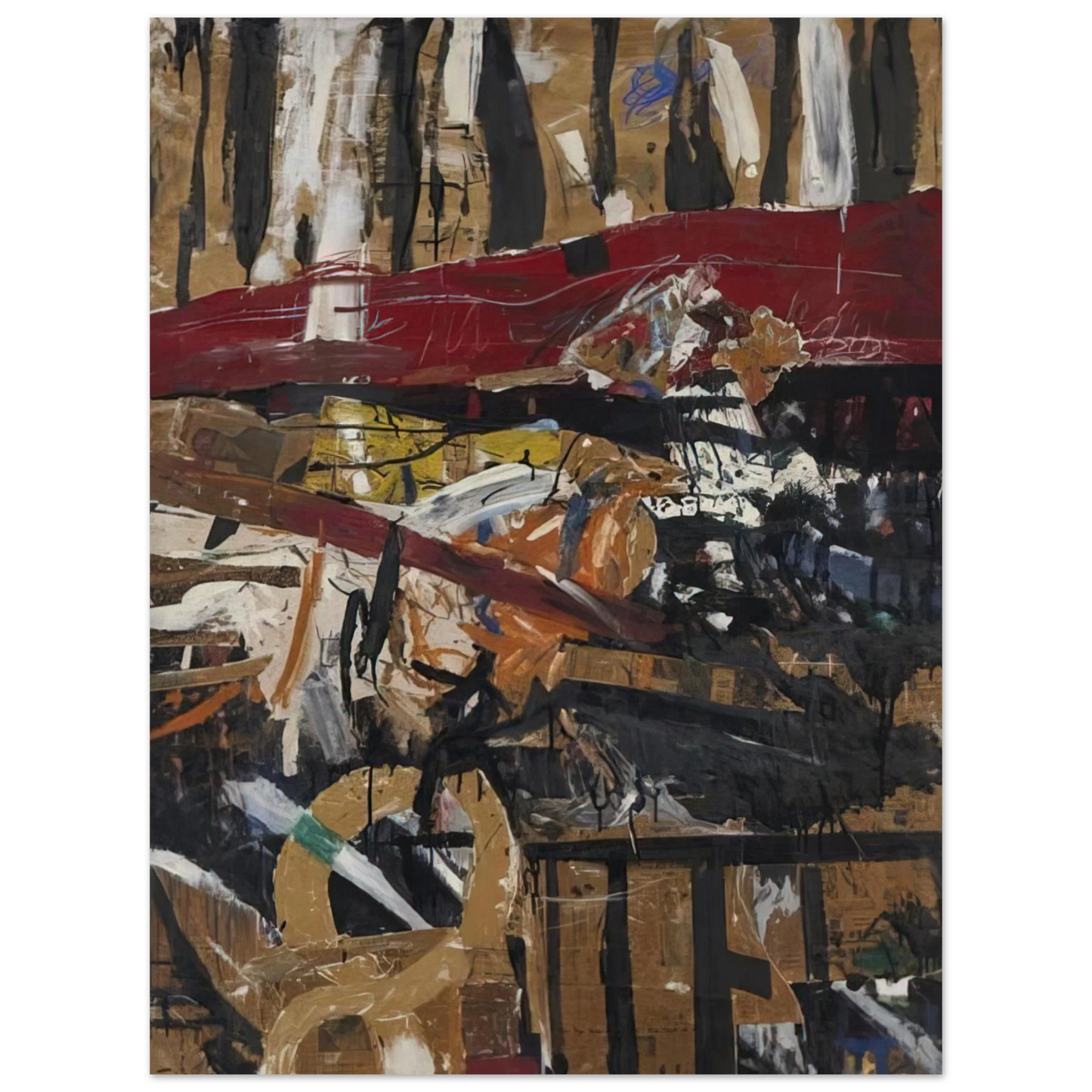 Allan Kaprow - Caged Pheasant #2  75x100 cm / 30x40inches Fine Art Poster