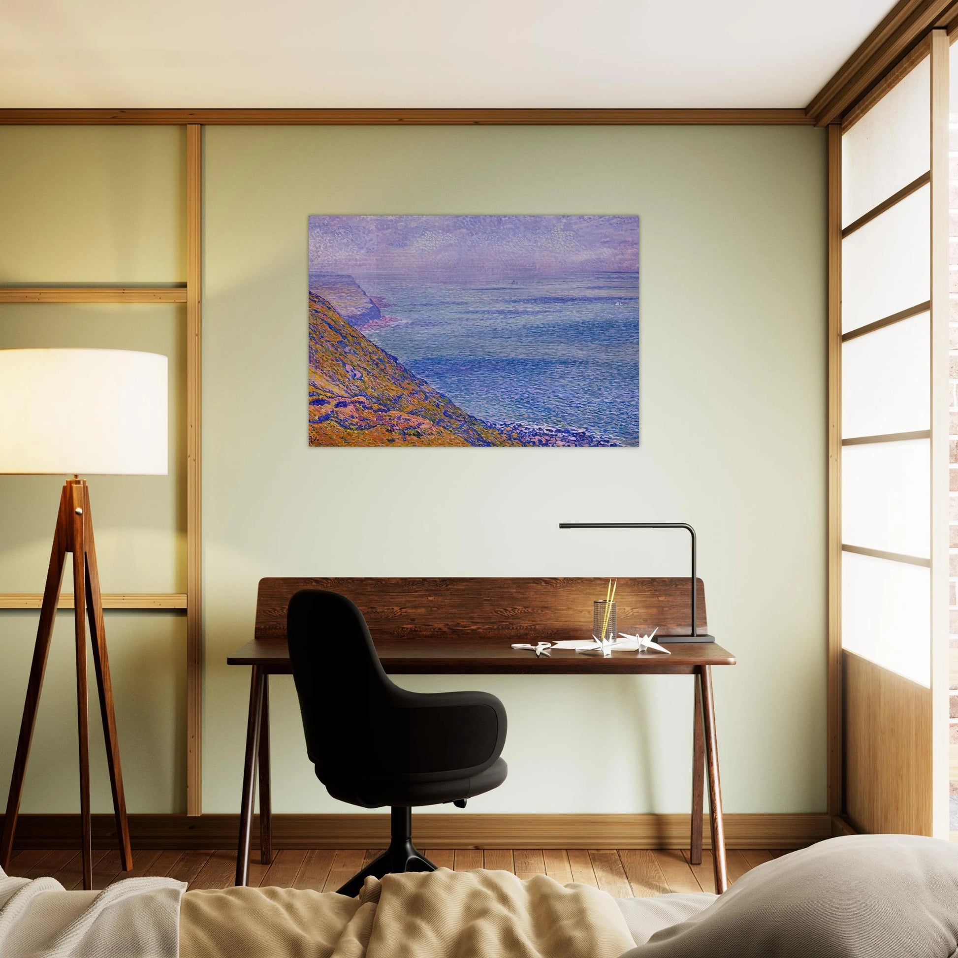 THE CAP GRIS NEZ 1900 - Theo van Rysselberghe Brushed Aluminum Print - 70x100 cm / 28x40 inches | Theo van Rysselberghe Aluminum Print | Theo van Rysselberghe Prints