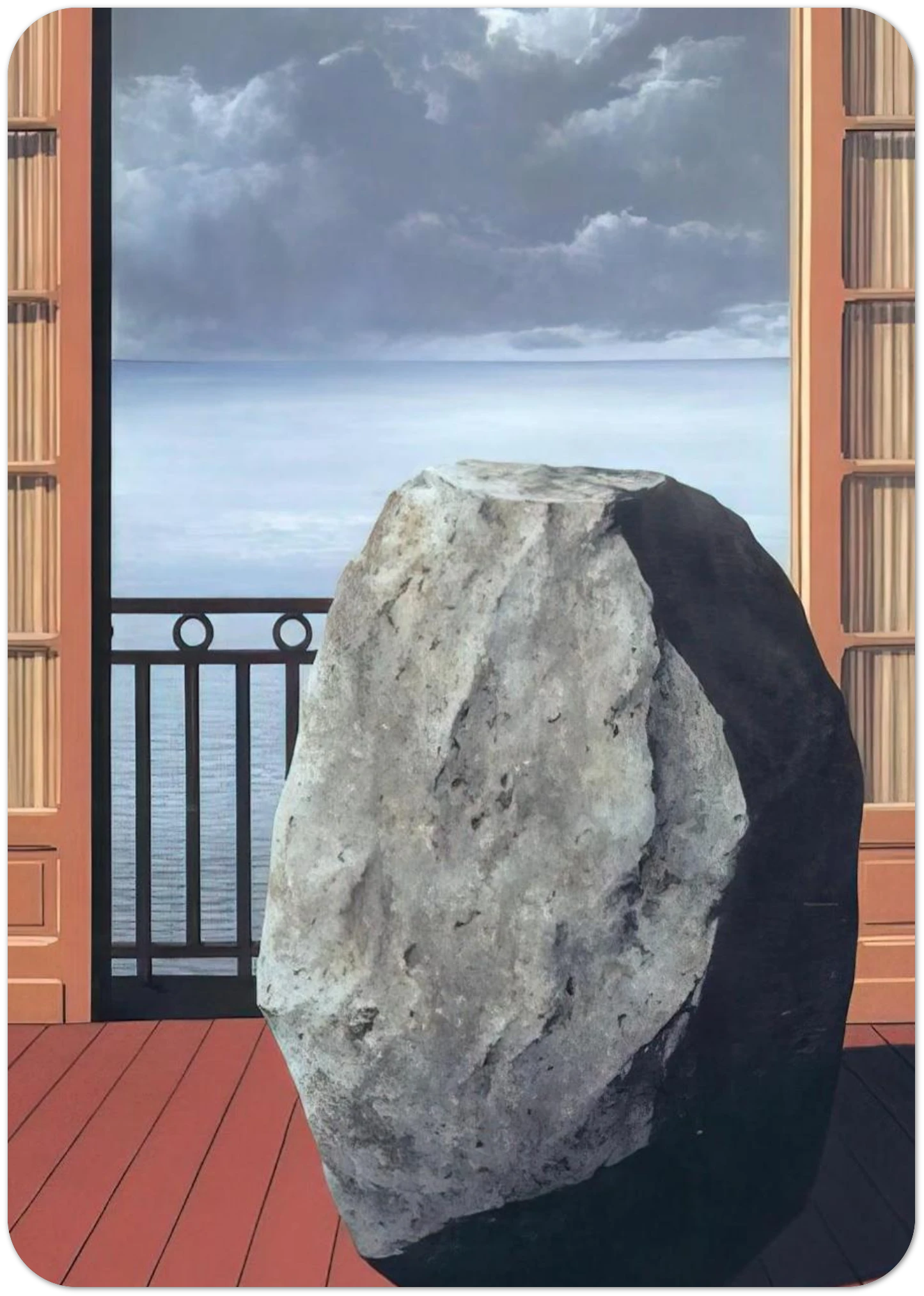 INVISIBLE WORLD 1954 By Rene Magritte Pack of 10 Post Cards | Rene Magritte Post Cards | A6 (10.5 x 14.8 cm) - 4.1 x 5.8 inches