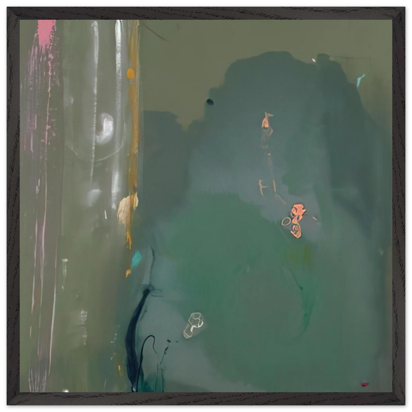 Helen Frankenthaler - CÃƒÆ’Ã‚Â´te d Argent - 1980 Wall art - 60x80 cm / 24x32 inches - Fine Art Poster-canvas - -